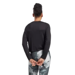 Reebok Women's AC Dreamblend Long Sleeve Shirt -Nike Sales Store 9021113 Black 2