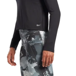 Reebok Women's AC Dreamblend Long Sleeve Shirt -Nike Sales Store 9021113 Black 4