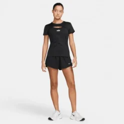 Nike Women's One Dri-FIT High Waist 3" 2-in-1 Short -Nike Sales Store 9022053 Black 5
