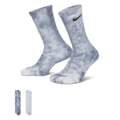 Nike Women's Everyday Plus Cushioned Tie-Dye Crew Sock (2 Pack)