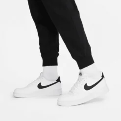 Nike Women's Sportswear Club Fleece Mid-Rise Joggers -Nike Sales Store 9022187 BlackWhite 3