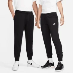 Nike Women's Sportswear Club Fleece Mid-Rise Joggers -Nike Sales Store 9022187 BlackWhite 4