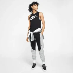 Nike Women's Sportswear Futura Muscle Tank Top -Nike Sales Store 9022191 BlackWhite 3