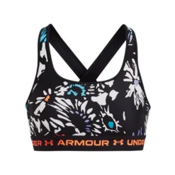 Under Armour Women's Armour Mid Crossback Printed Sports Bra