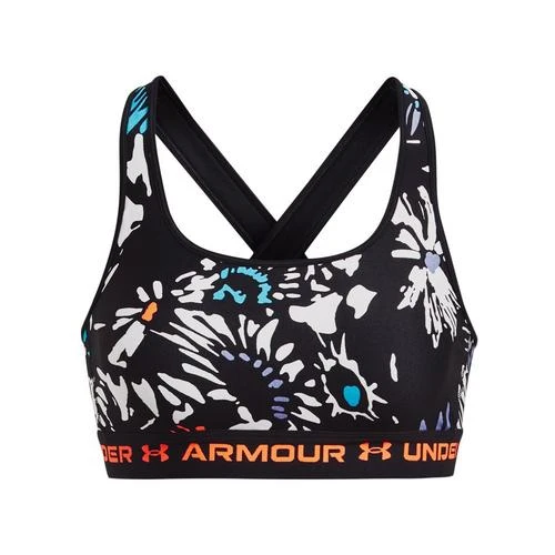 Under Armour Women's Armour Mid Crossback Printed Sports Bra 1 Under Armour Women's Armour Mid Crossback Printed Sports Bra