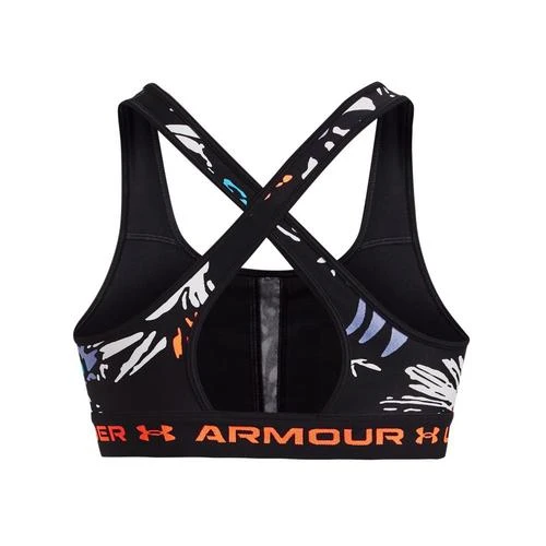 Under Armour Women's Armour Mid Crossback Printed Sports Bra 2 Under Armour Women's Armour Mid Crossback Printed Sports Bra - Image 2