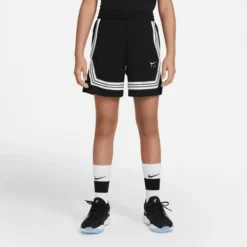 Nike Junior Girls' [8-20] Dri-FIT Fly Crossover Training Short -Nike Sales Store 9026070 BlackWhite 4