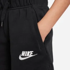 Nike Junior Girls' [8-20] Sportswear Club French Terry Short -Nike Sales Store 9026071 BlackWhite 2