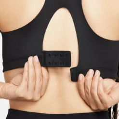 Nike Women's Alpha High Support Padded Zip-Front Sports Bra -Nike Sales Store 9030302 BlackGrey 3