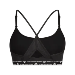 ADIDAS Women's Aeroreact Training Light Support 3-Stripes Sports Bra -Nike Sales Store 9030365 BlackWhite 0