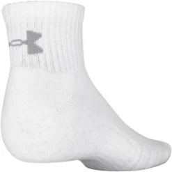 Under Armour Boys Train Cotton Quarter Sock (3 Pack) -Nike Sales Store 9030915 TrueGreyHeather 3