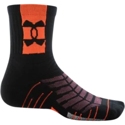 Under Armour Men's Playmaker Mid Sock -Nike Sales Store 9030918 Black 2