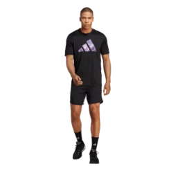 ADIDAS Men's Designed For Movement Graphic 9" Short -Nike Sales Store 9044038 BlackSilver 3