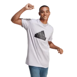 ADIDAS Men's Future Icons Badge Of Sport T-Shirt -Nike Sales Store 9044051 LightGrey 3