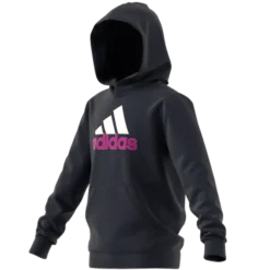 ADIDAS Girls Big Logo Hoodie -Nike Sales Store 9044066 BlueWhiteFuschia 2