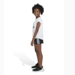 ADIDAS Junior Girls' [8-20] 3-Stripes Woven Pacer Short -Nike Sales Store 9044067 BlackWhite 5