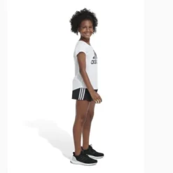 ADIDAS Junior Girls' [8-20] 3-Stripes Woven Pacer Short -Nike Sales Store 9044067 BlackWhite 6