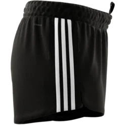 ADIDAS Women's Pacer 3-Stripes Knit Short -Nike Sales Store 9044084 BlackWhite 2