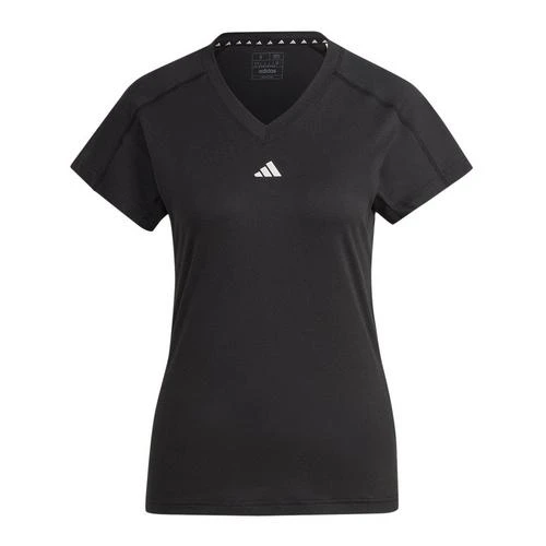ADIDAS Women's Train Essentials Minimal Branding V-Neck Tee 1 ADIDAS Women's Train Essentials Minimal Branding V-Neck Tee
