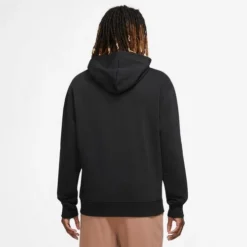 Men's Jordan Essentials Fleece Hoodie -Nike Sales Store 9050343 BlackWhite 5