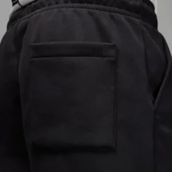 Men's Jordan Essentials Fleece Shorts -Nike Sales Store 9050346 BlackWhite 4