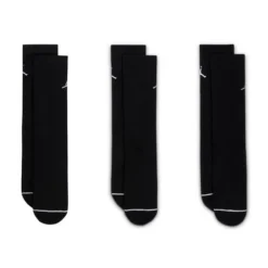 Men's Jordan Everyday Crew Socks, 3-Pack 6 Men's Jordan Everyday Crew Socks, 3-Pack -Nike Sales Store 9050347 BlackWhite 2