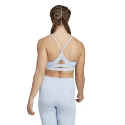 ADIDAS Women's Aeroreact Training Light Support Padded Bra -Nike Sales Store 9050792 LightBlue 3