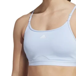ADIDAS Women's Aeroreact Training Light Support Padded Bra -Nike Sales Store 9050792 LightBlue 4